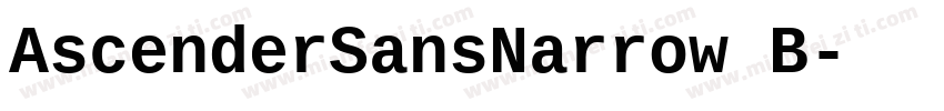 AscenderSansNarrow B字体转换